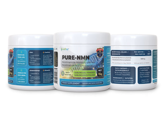 Nutriop Longevity® PURE-NMN Nicotinamide Mononucleotide Extreme Potency sublingual powder -15 grams
